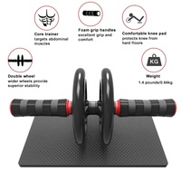 Équipement de fitness pour la maison Rouleau abdominal à 4 roues professionnel en acier YD Design écologique Entraînement musculaire Léger