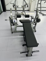Venta al por mayor Dezhou fábrica profesional ROSEN gimnasio Fitness equipo 3 capas pintura Iso lateral pierna Curl para ejercicio