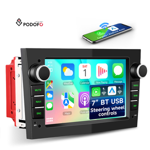 Lecteur MP5 2Din pour voiture Podofo, écran tactile IPS 7 pouces, Carplay/Android Auto sans fil, autoradio USB pour <span class=keywords><strong>Opel</strong></span>/Astra/Antara/Vectra/<span class=keywords><strong>Corsa</strong></span> - Product Image 1