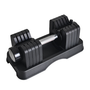 Mancuerna Ajustable de <span class=keywords><strong>Hierro</strong></span> Fundido de 55 lb (25 kg) con Ajuste Rápido en 1 Segundo, Ajuste Inteligente, Equipo de Ejercicio para Gimnasio y Fitness - Product Image 1