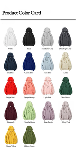 Sweat-shirt à capuche en polaire pour homme Manshan, 350g, coton et polyester, couleur unie, décontracté, coupe classique, tailles S-3XL - Product Image 2