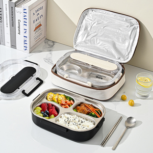 Pure Titanium Food Container, Sealed Leakproof Fresh-Keeping <b>Lunch</b> <b>Box</b>, Heatable Crystal Titanium Portable Bento <b>Box</b> for Fruit R - Product Image 2