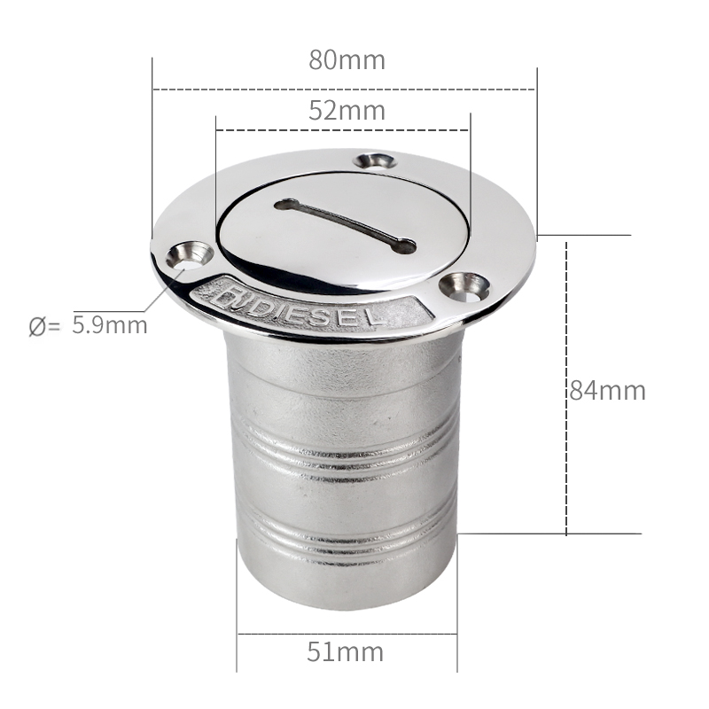 Bouchon de réservoir à clé droite de 50 mm [carburant]