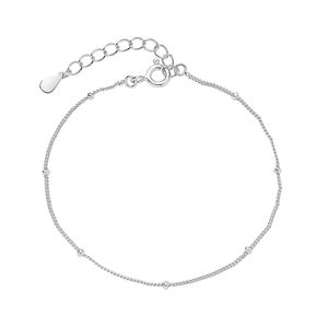 Nagosa Band semplice per donna gioielli di moda 925 argento Sterling 18k oro Vermeil sfere di perline bracciale - Product Image 6