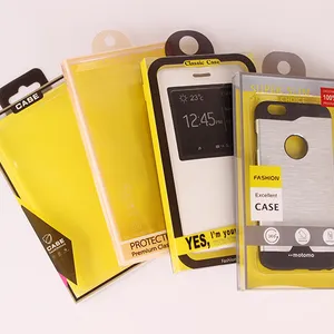 Hochwertige mobile benutzer definierte Handy hülle Klare Verpackungs box Klare PVC-Kartons ch achtel aus Kunststoff für den Einzelhandel Kunden spezifisches CMYK Recycelbar