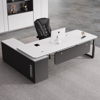Vente chaude Moderne Minimaliste Grand Bureau Exécutif Bureau En Bois Écologique Smart Dissipation Thermique Accessoires Durable