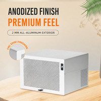 Boîtier NAS en aluminium Aries 8 baies ATX MATX ITX avec échange à chaud, support de serveur de stockage, compatible avec alimentation SFX et backplans SATA