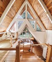 Quacent Luxury Sips a Frame Low-rise Villa Modular Home Prefab Tiny Ready to Ship Triangle House for Apartment Cottage