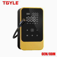 Compresseur d'air électrique portable sans fil 7,4 V avec manomètre numérique ABS 150 psi pour pneus de voitures et motos