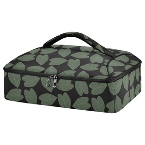 Sac isotherme personnalisé pour pâté de pique-nique d'été, motif Kalo vert Hawaï, pour plats et casseroles, sacs de rangement alimentaire - Product Image 1