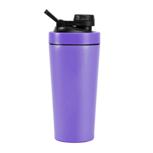 Mezclador de botellas de proteína personalizado a precio de fábrica, agitador de gimnasio de acero inoxidable de metal, taza de fitness al por mayor - Product Image 3
