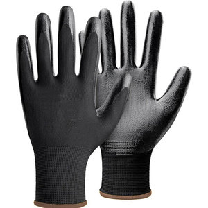 Custom Logo Waterproof Anti-slip Nitrile Coated Safety Work <strong>Gloves</strong> for Men, Ideal for Construction Use - Product Image 2