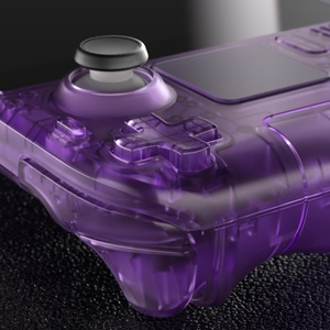 EXtremeRate Custom Game Accessories Clear Purple Shell for <b>Steam</b> <b>Deck</b> LCD Console - Product Image 3