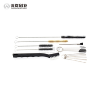 Kit de nettoyage tactique pour armes à feu : brosses, serpillères, éponges, tiges et câble de tirage pour l'entretien des armes à feu