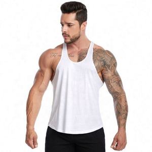 Logotipo personalizado entrenamiento atlético hombres camisetas sin mangas Fitness deporte sudor gimnasio músculo Top para ventas al por mayor - Product Image 5