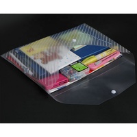 Hengyao — sac en PVC PP pour dossiers A4 A5, sacoche imperméable à bouton-pression en plastique transparent, sacs à documents, en PP
