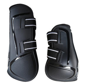 1 ensemble de 4 protections pour tendons de cheval (2 pour les pattes avant et 2 pour les pattes arrière) avec sangles réglables, trois tailles et plusieurs couleurs - Product Image 1