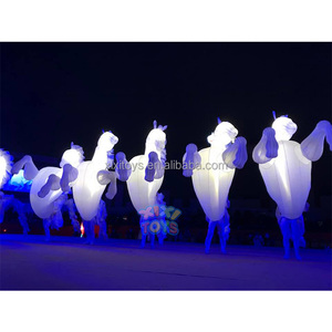 Costume gonflable de chevaux de LED pour des événements de défilé, costumes gonflables de licorne de marche d'illumination de représentation de <span class=keywords><strong>cirque</strong></span> pour le carnaval - Product Image 6