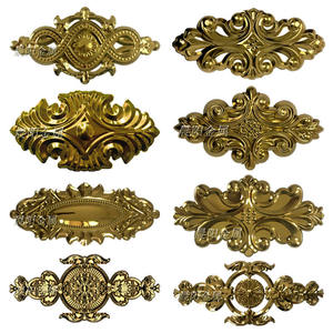 แผ่นปิดขอบประตูวิลล่าสแตนเลส 304 ยี่ห้อ Mai Huan รุ่น European Durable ลายดอกไม้มรกต รูปทรงโบว์  ตกแต่งลายเมฆ  ทันสมัย - Product Image 2