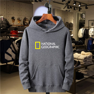 Áo hoodie nam cổ lọ chất cotton dày, mẫu miễn phí, unisex, in logo tùy chỉnh, kiểu dáng rộng, dày dặn - Product Image 2