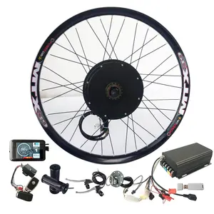 26 "roda aro 700C 48v 60v 72v 3000w bicicleta elétrica kit de conversão Ebike kit com bateria