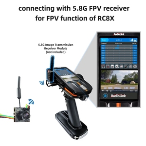 EWRF 800TVL 5.8G 48CH CMOS AIO FPV OSD Kamera für RadioLink F121 Renndrohne G Drahtloses Empfängermodul <span class=keywords><strong>RC8X</strong></span> - Product Image 5