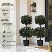 Meilleure vente transfrontalière : Bonsaï en buis artificiel pour décoration intérieure/extérieure, style nordique, inspiré d'Instagram, en PE