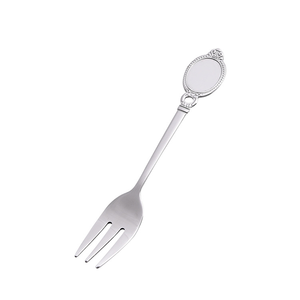 DFA0336 Cuchara y Tenedor de Acero Inoxidable Estilo Europeo con Diseño Creativo de Cuentas, Cuchara para Café, Tenedor para Postre, Cuchara para Comida, para el Hogar y Restaurantes - Product Image 2