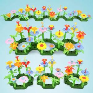 Kit bangunan taman batang bunga mainan berkebun montesori dengan kaleng perairan DIY bunga dapat dipertukarkan untuk anak-anak <span class=keywords><strong>3</strong></span> + - Product Image 4