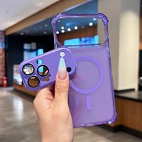 Coque magnétique puissante personnalisable, nouvelle couleur, très vendue, pour iPhone 18 17 Pro Max, avec protection d'angle en TPU et protection antichoc amovible pour l'appareil photo