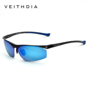 Veithdia Lunettes de soleil polarisées en aluminium et magnésium pour hommes, UV400, lunettes de sport pour la conduite, type 3, lentille TAC 6587 - Product Image 3