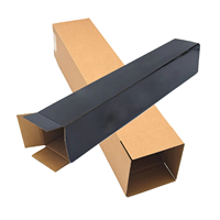 Boîtes d'expédition industrielles personnalisées, longues, en carton ondulé, pour tapis, tapis de sol, emballage, papier mat unique avec laminage UV