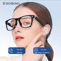 Lunettes Intelligentes E13 Sans Fil BT 5.0, Lunettes de Soleil Sportives d'Extérieur, Appels Mains Libres, Musique, Anti-Lumière Bleue, Étanche IPX-6, Commande Vocale