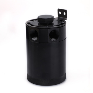 กระป๋องระบายอากาศ CNSPEED แบบ 2 รู อลูมิเนียม พร้อมตัวกรองอากาศและวาล์วระบายน้ำสำหรับการปรับแต่งเครื่องยนต์ - Product Image 2