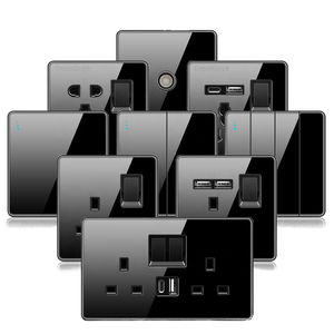 UK Power <strong>Sockets</strong> Home <strong>Switch</strong> EU Plugs <strong>Double</strong> Outlet USB Port Electrical <strong>Switch</strong> <strong>Socket</strong> Outlets 16A PC Material Charger For PCs - Product Image 1