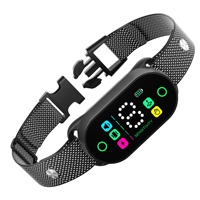 Wiederaufladbares, sicheres, smart gesteuertes Trainingshalsband aus Kunststoff mit Vibration und Ultraschall, IP67 wasserdicht, Anti-Bell-Halsband für Hunde ohne Schockfunktion