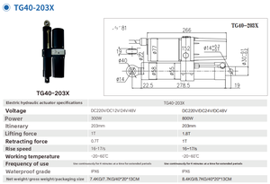 Cilindro Hidráulico Eléctrico con Motor Síncrono de Escobillas de Carbón para Elevación - Product Image 4