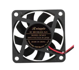 6015 Cooling Fan Radiator DC 12v 24v 60X60X15mm Square Low Noise Dc Axial Fan Brushless Axial Flow Fans 60mm