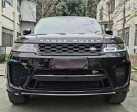 Runde Upgrade SVR Style Kit de carrosserie en fibre de carbone pour 14-21 Land Rover Range Rover Sport Pare-chocs avant Diffuseur arrière Jupes latérales