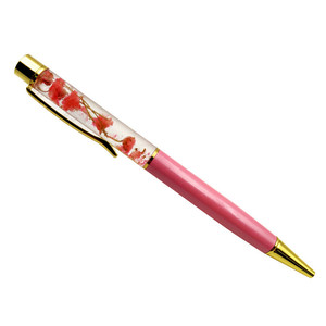 Stylo à bille en métal avec fleur séchée flottante, multicolore, DIY, cadeau créatif personnalisé - Product Image 5