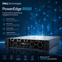 Nuevo servidor PowerEdge R550 de montaje en rack 2U con un solo socket Xeon Silver para virtualización y computación en la nube