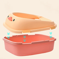 Bac à litière pour chat en matériau PP de haute qualité et accessoires grande taille 51*43cm toilette de nettoyage pour animaux de compagnie