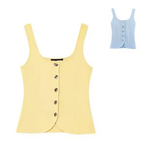 Nuevo Top de Moda con Tirantes y Cuello Redondo, Estilo Retro Casual, Chaleco Elegante sin Mangas - Product Image 1