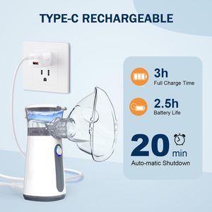 Nébuliseur Électrique Portable à Mailles pour Usage Domestique Enfants et Adultes, Dispositif en Plastique avec Batterie Intégrée pour Inhalateur d'Asthme - Product Image 6