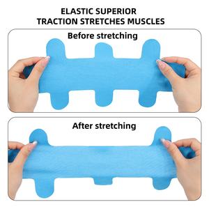 Ruban <span class=keywords><strong>Kinesio</strong></span> pré-découpé pour le talon, soutien de la voûte plantaire et soulagement de la douleur de l'épine calcanéenne, ruban thérapeutique élastique résistant à la transpiration, logo personnalisable - Product Image 4