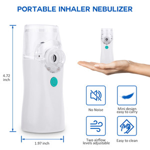 Top bán có thể sạc lại kích thước nhỏ cầm tay y tế cấp inhalar y tế di động siêu âm lưới máy phun sương cho trẻ em người lớn - Product Image 6