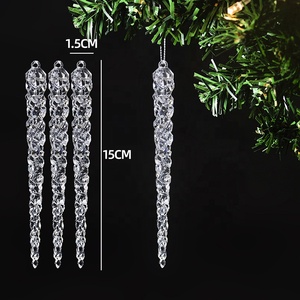 5.9Inch Giáng Sinh Trang Trí Mô Phỏng Ice Xmas Tree Treo Nhân Tạo Rõ Ràng Acrylic Icicle Cho Mùa Đông Đảng Trang Trí Nội Thất - Product Image 6