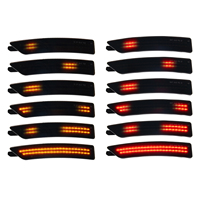 Feux de signalisation séquentiels LED pour pare-chocs avant et arrière de voiture, pour Ford Mustang S650 Gen7 2024, lentille fumée, 4 pièces