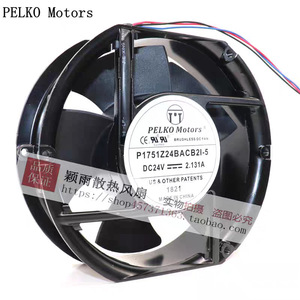 พัดลมดีซีไร้แปรงถ่าน Pelko Motors รุ่น P1751Z24BACB2I 5 24V สำหรับงานระบายอากาศอุตสาหกรรม - Product Image 1