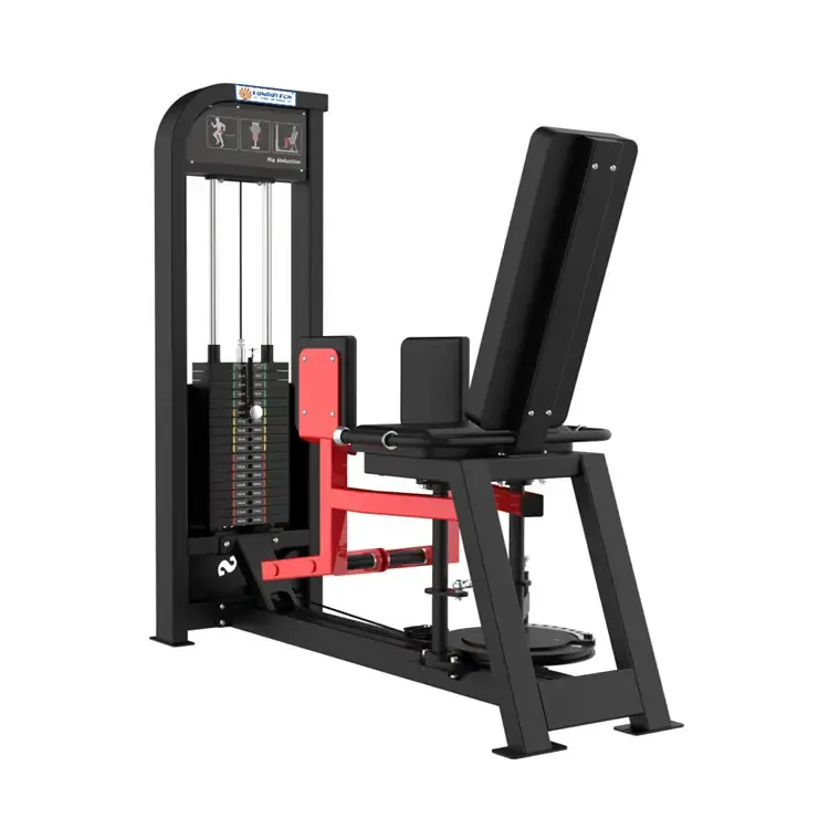 LongGlory Strength Training Gym Equipment Pin Loaded Seated Inner And Outer Thigh Muscle Working Out Machine